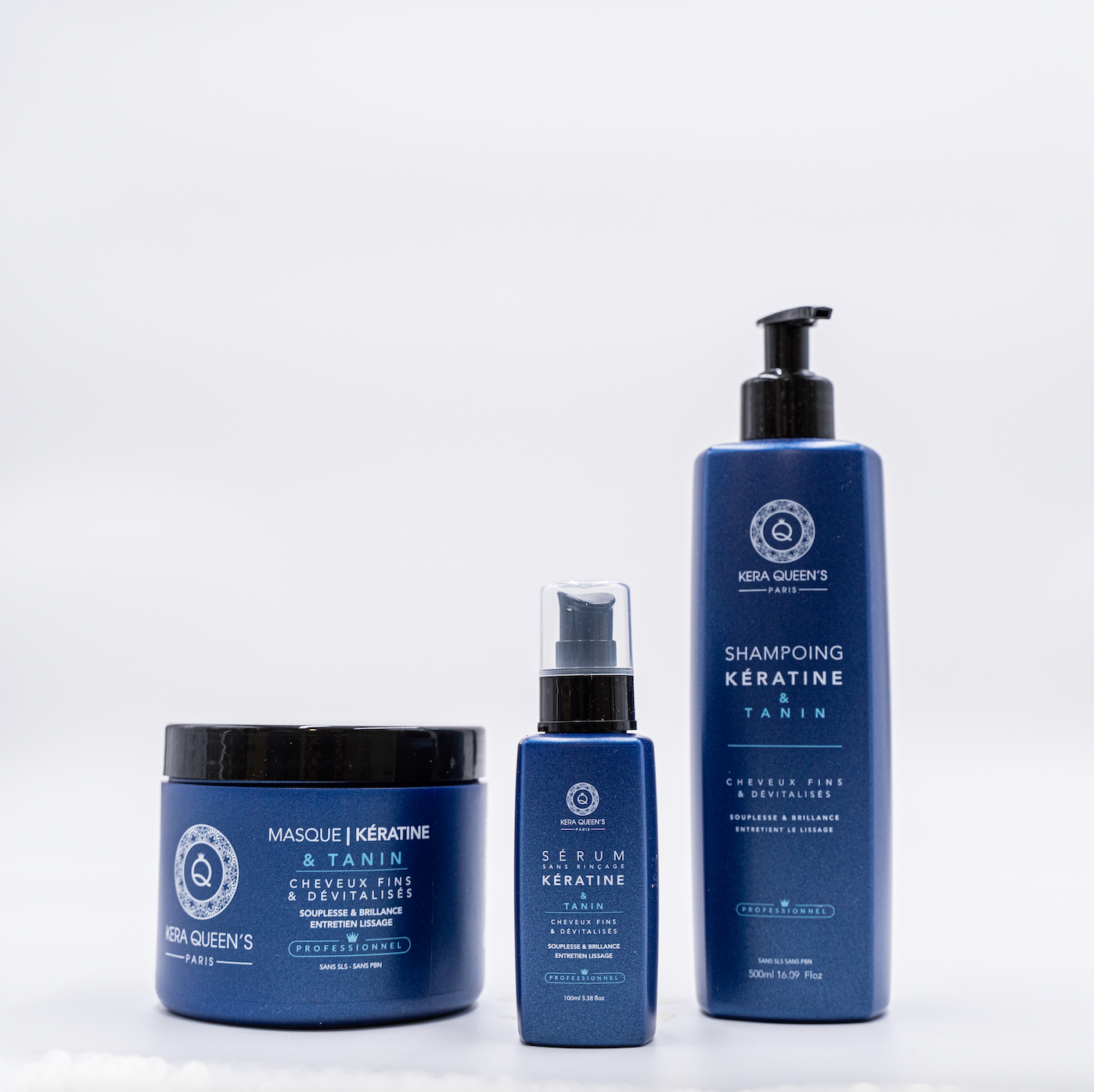 Kera Queen's - Lot shampoing masque & sérum TANIN